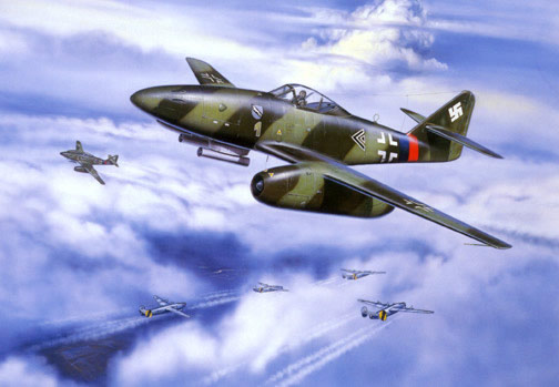 "JG 7 Me262" - Jerry Crandall - Me-262 Ace Rudi Sinner World War II Art